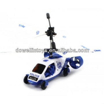 Newest two in One Police Electric RC Helicopter & Car GYRO Air Patrol RTR